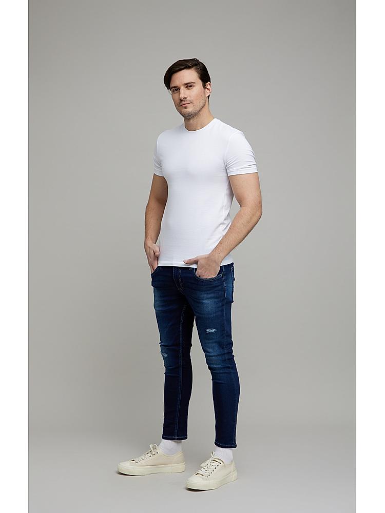 Buy Navy Blue Solid Jeans for Men Online at Celio