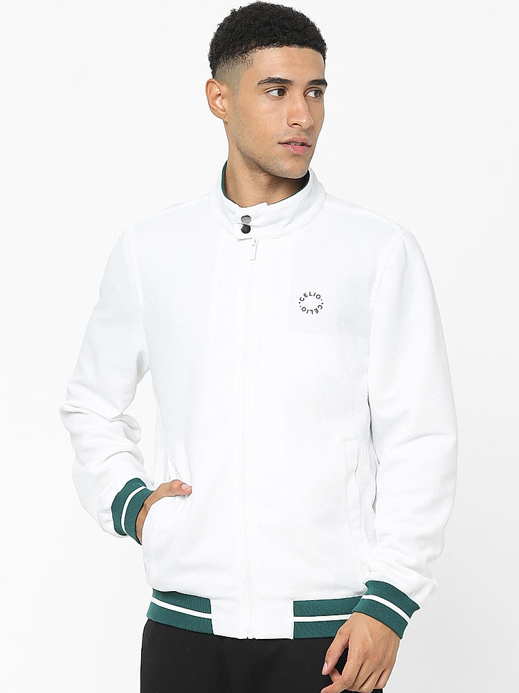 celio white jacket