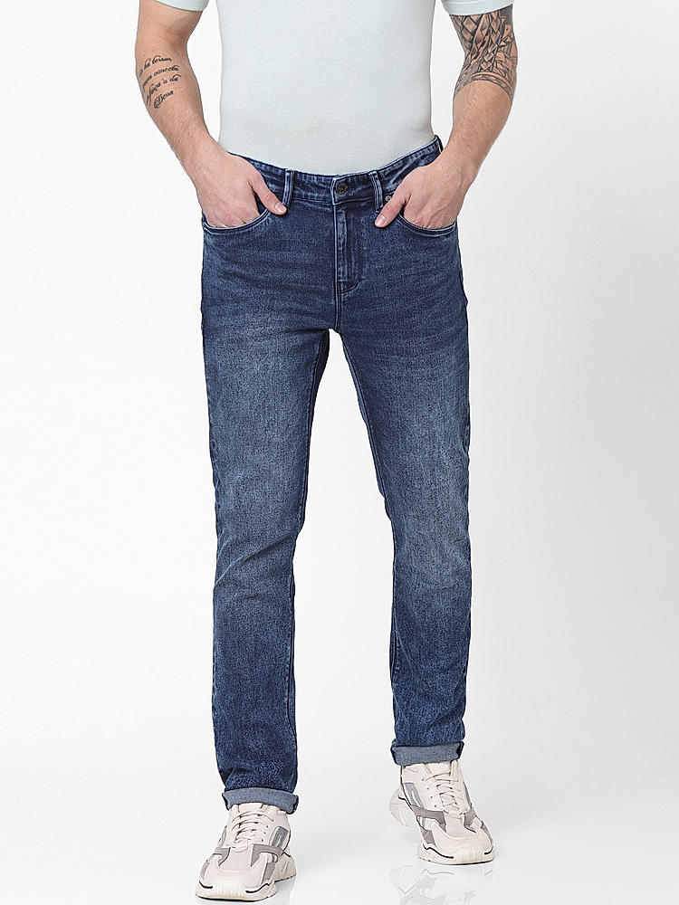 Buy Dark Blue Slim Fit Jeans for Men Online at Celio