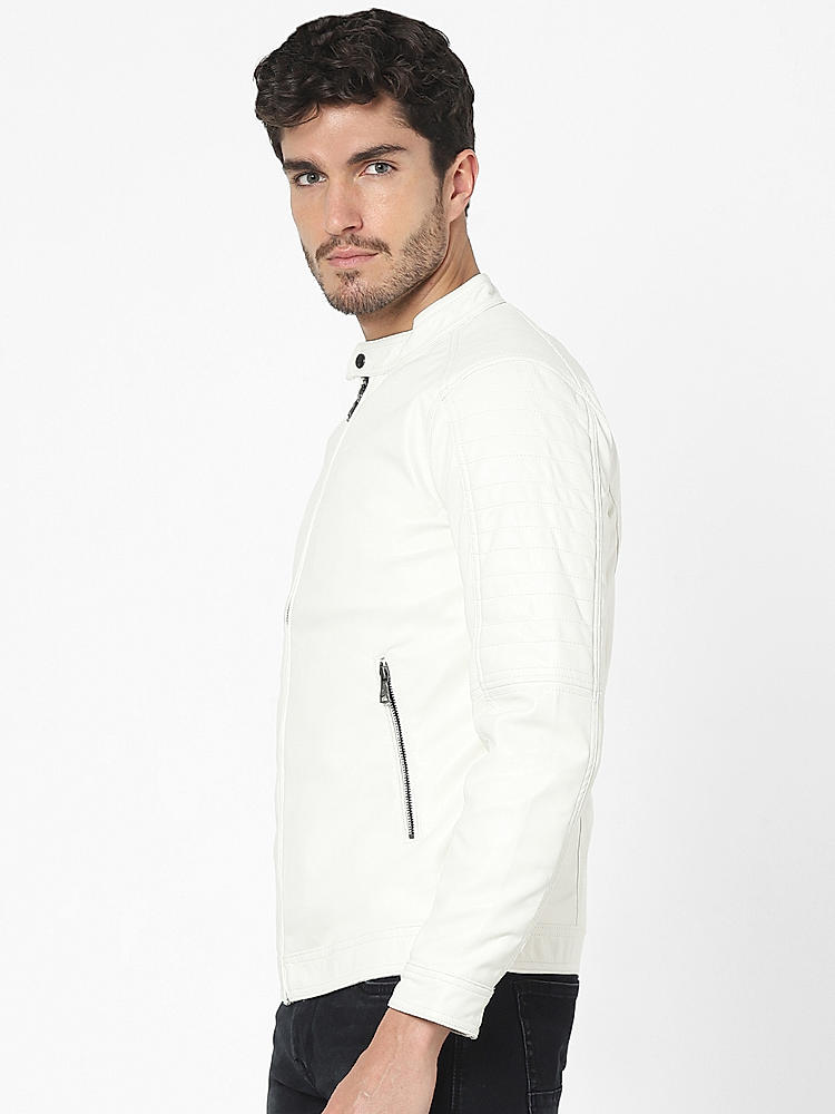 Buy White Solid Jacket for Men Online at Celio