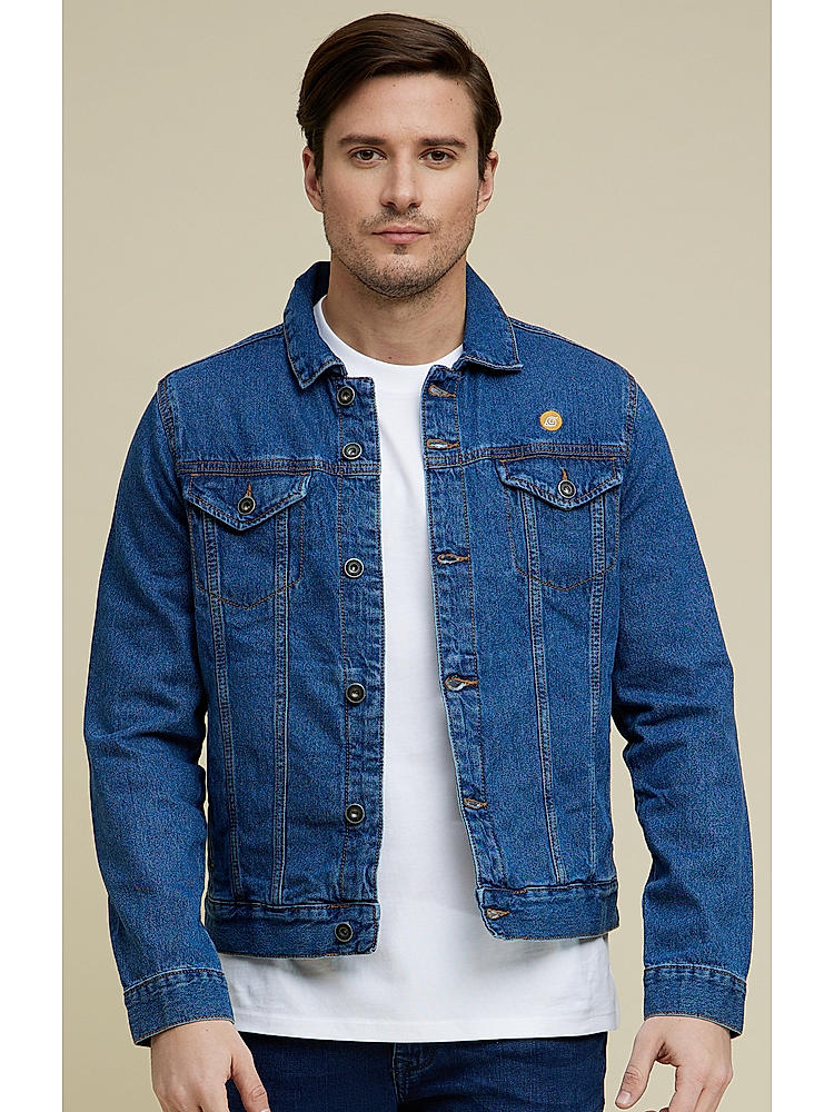 Buy Blue Naruto Print Denim Jacket for Men Online at Celio