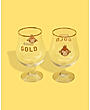 Gold Goblet Glass (set of 2)