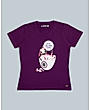 Wish You Were Beverage Slogan T-shirt - Purple