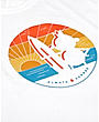 Sunset Surfing Graphic T-shirt - White