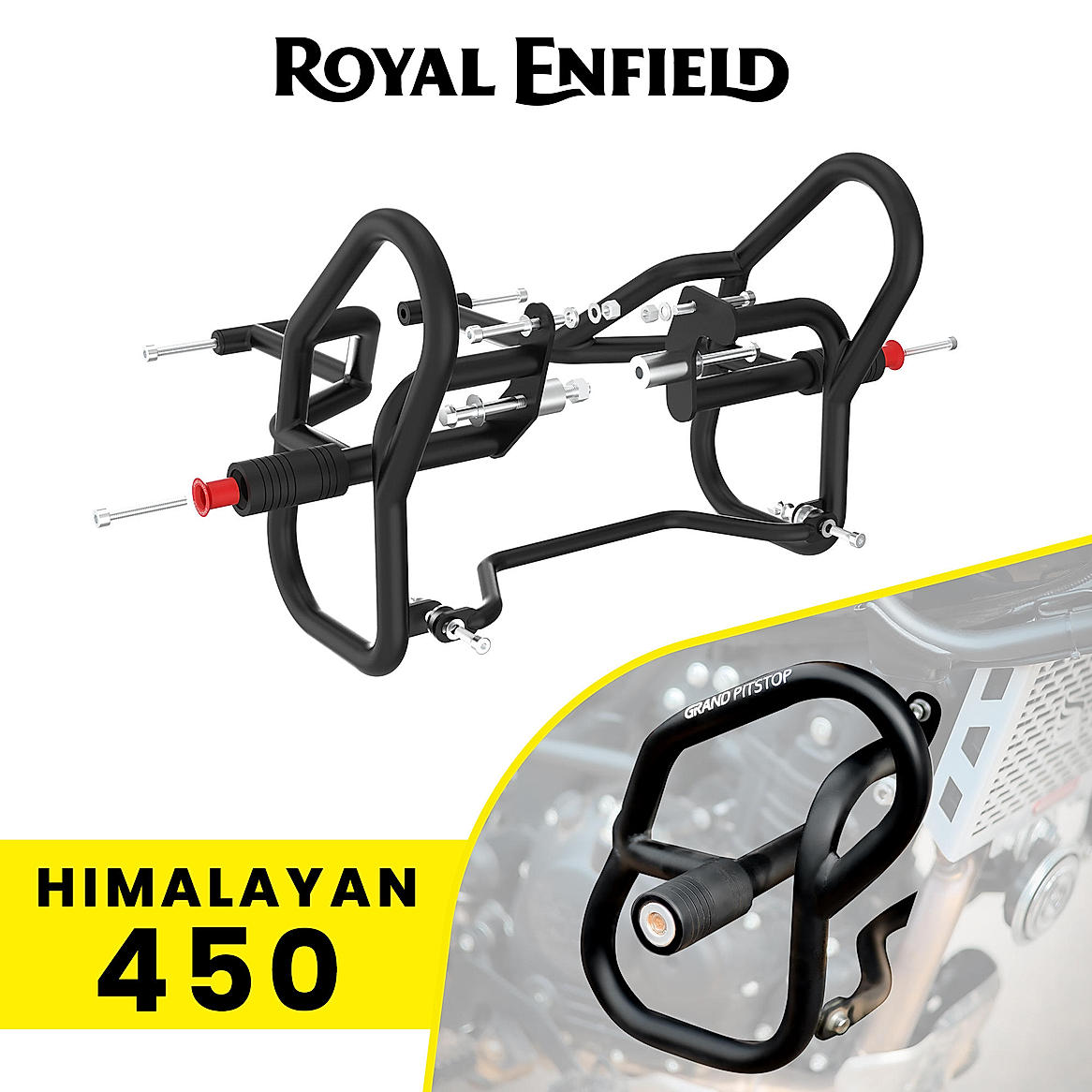 CRASH GUARD (PAIR)  for Royal Enfield Himalayan 450 - Black