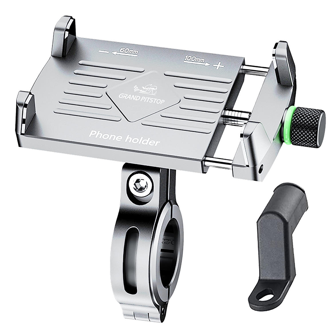 Claw Grip Aluminium Mobile Holder Mount - Silver