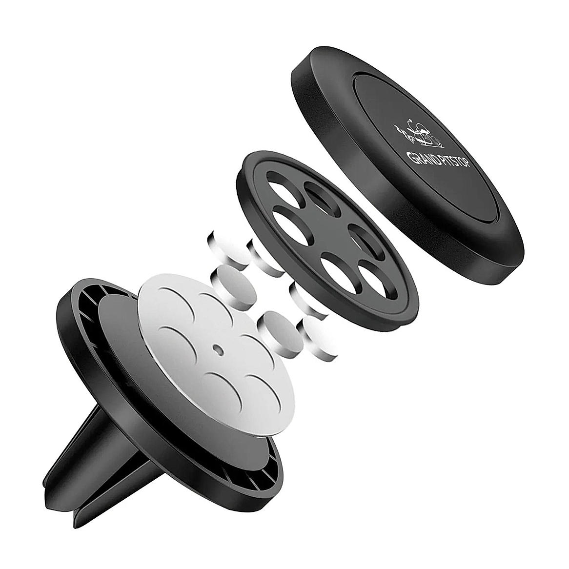 Universal Magnetic Air Vent Mount Car Mobile Holder - Black