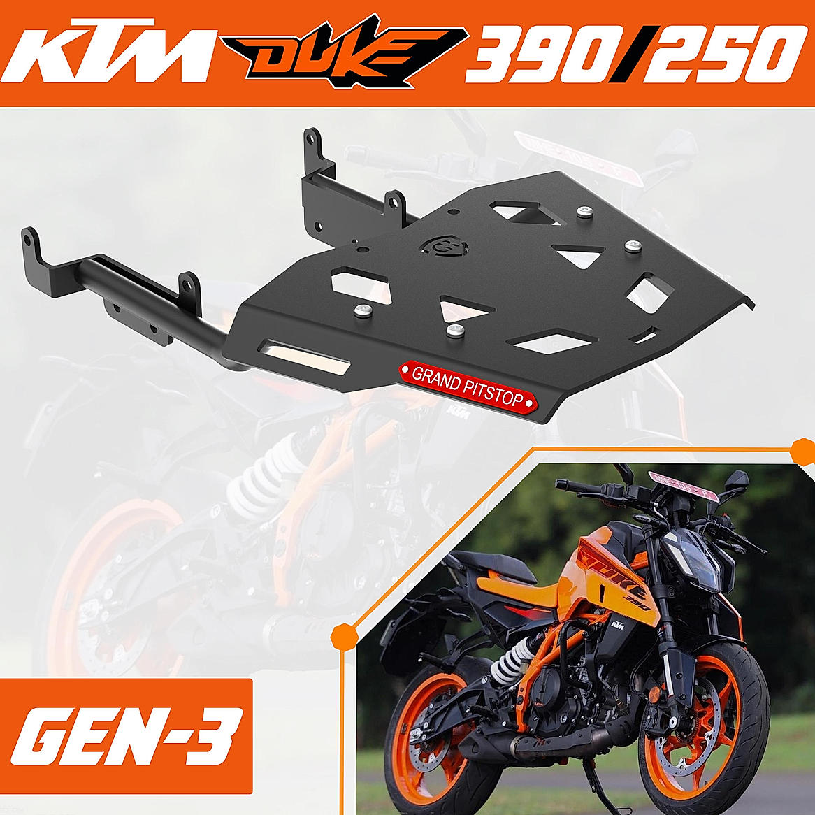 Ktm duke 250 luggage rack outlet