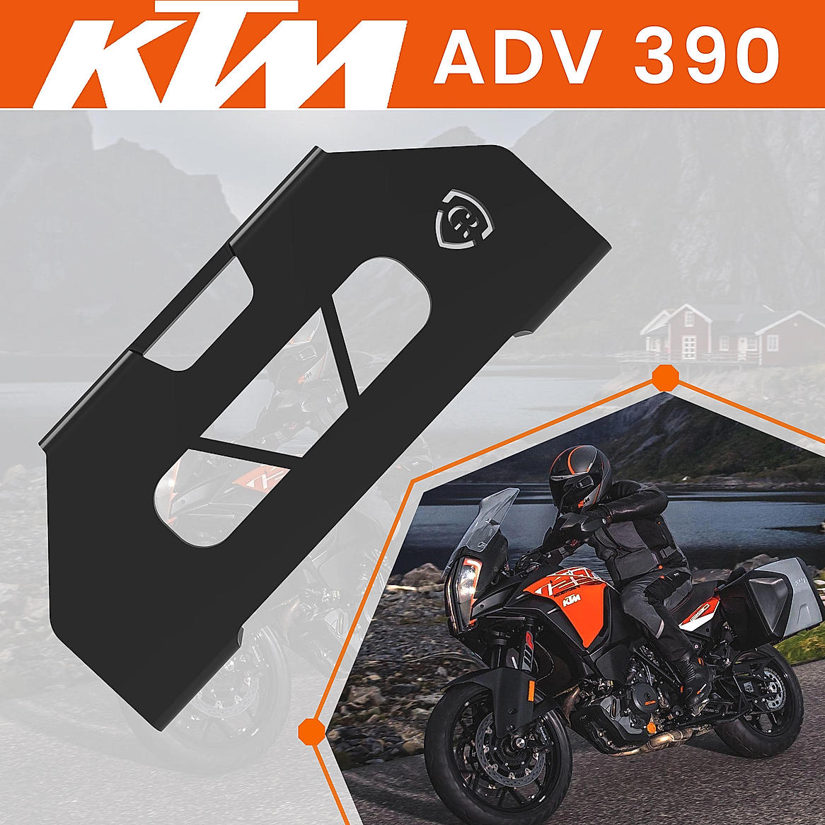 Front Brake Caliper Cover for KTM ADVENTURE 390 X Black