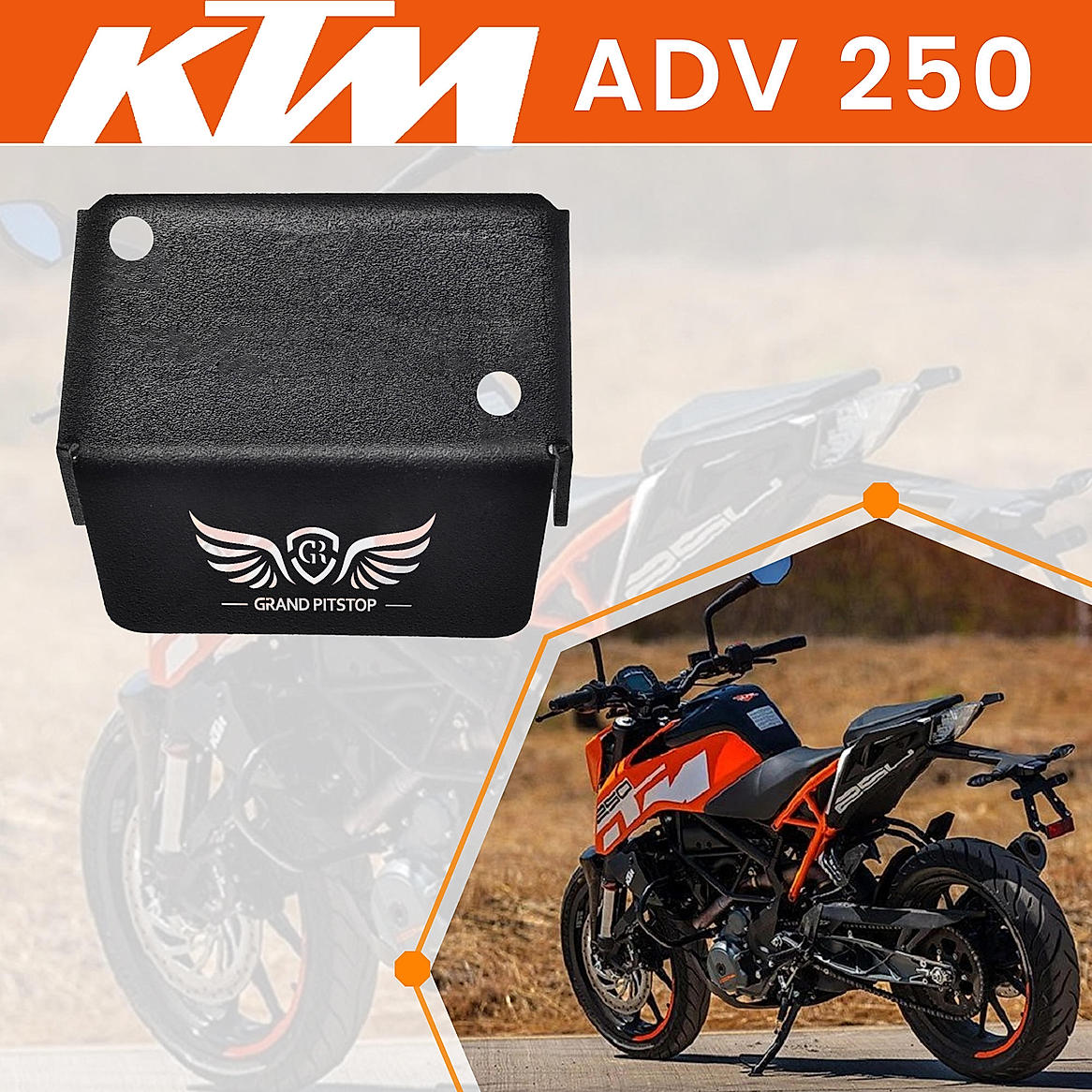 Front Fluid Reservoir Cap for KTM ADVENTURE 250 Black