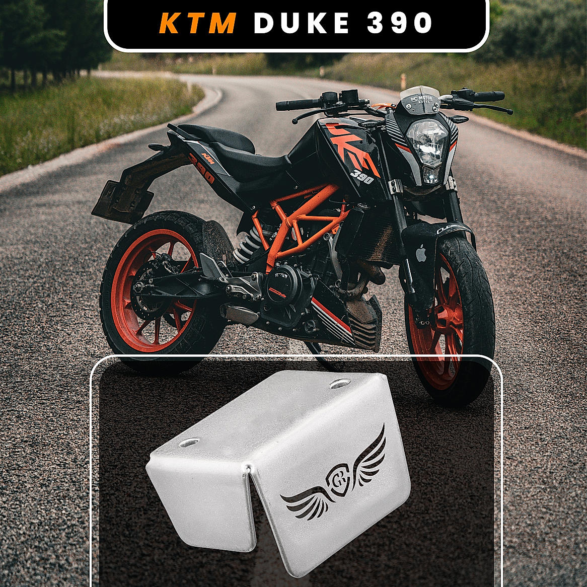 Buy FRONT FLUID RESERVOIR COVER Silver for KTM DUKE 390 Online at Grandpitstop FFRC 1 S KTM DUKE390