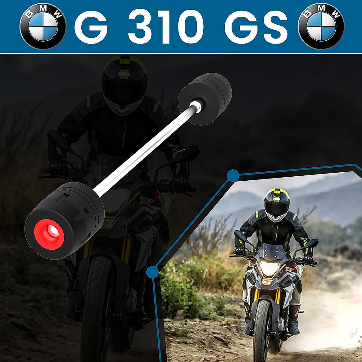 Front Fork Slider for BMW G310 GS Black