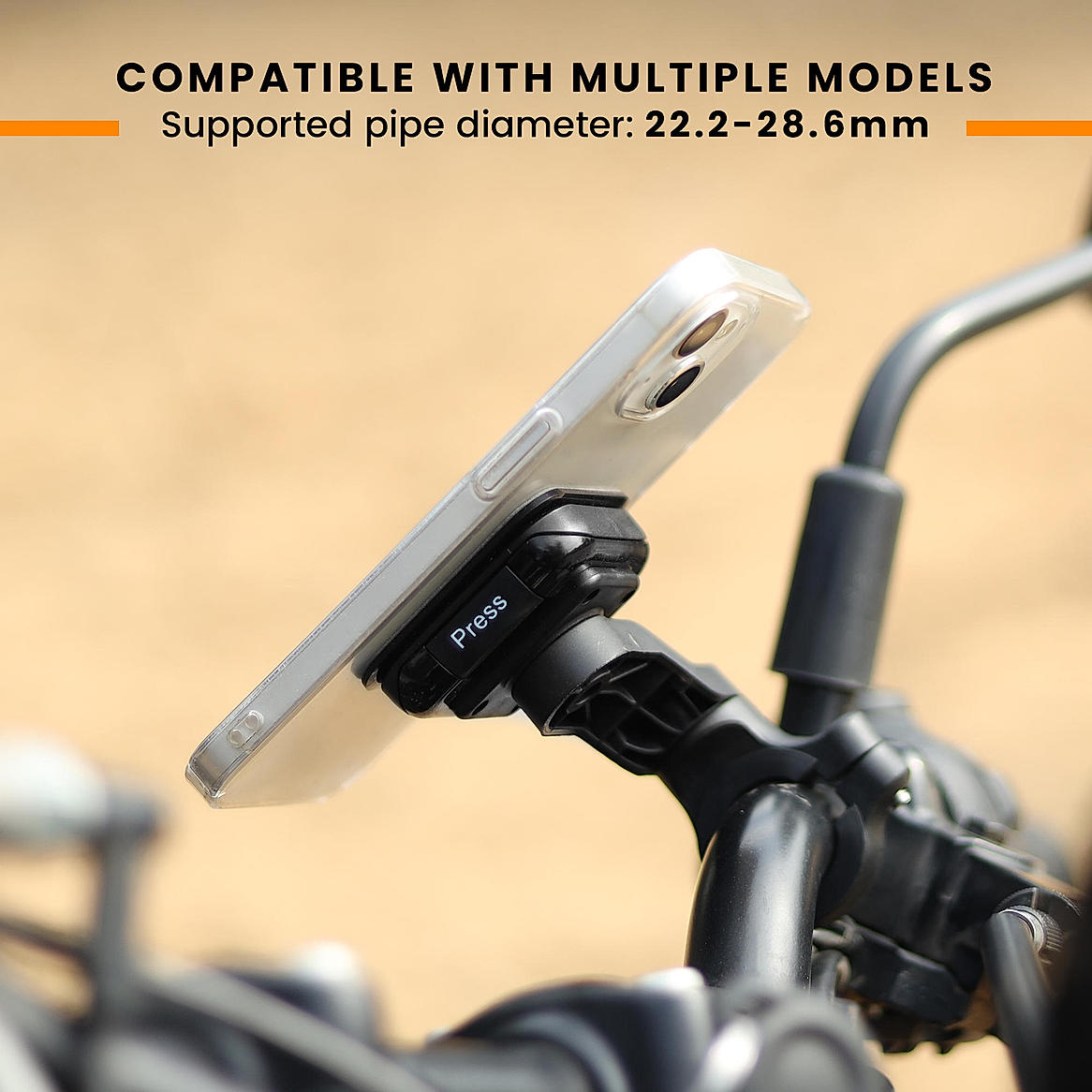 Quick Lock GEN 1 with in built MAGNETIC LOCK Technology Handlebar Moto