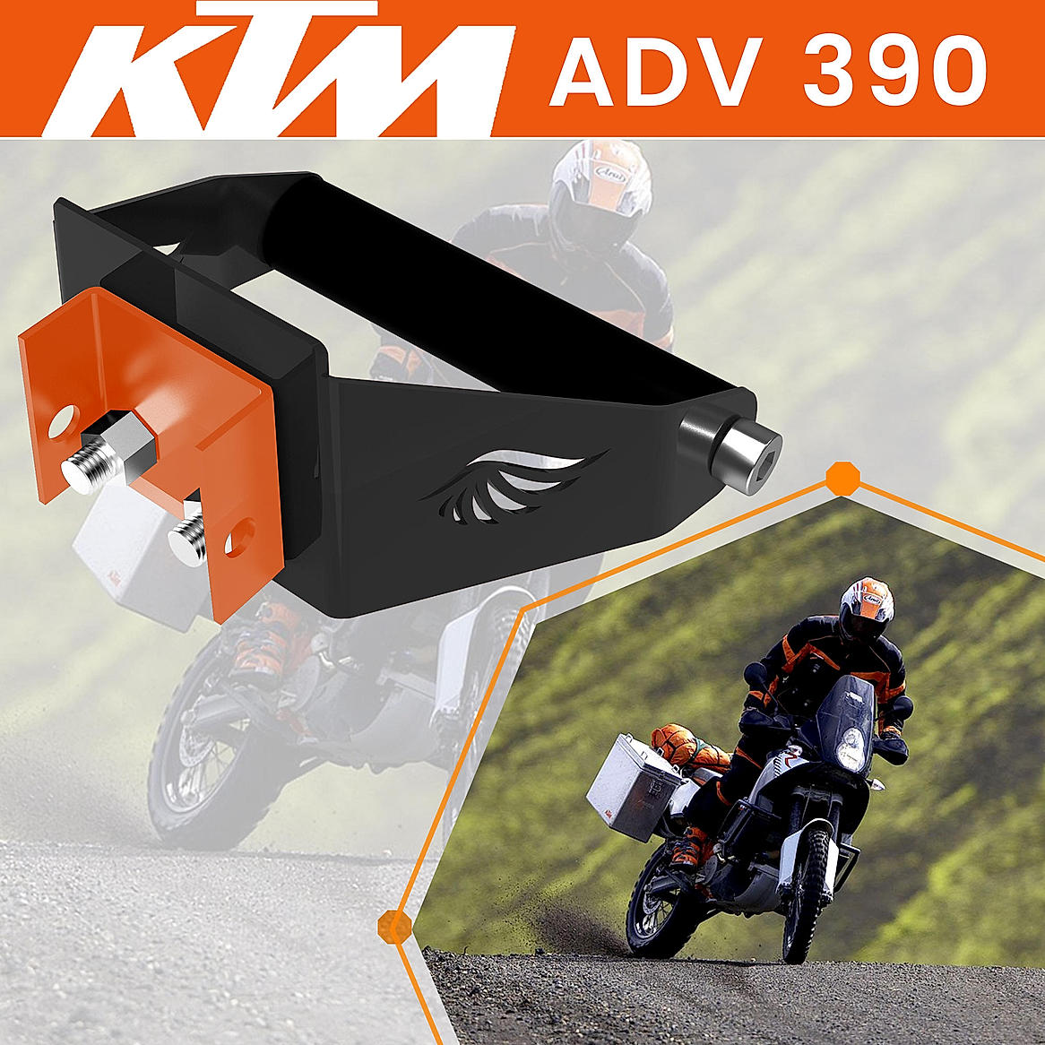 GPS MOUNT - Black for KTM - ADV 390