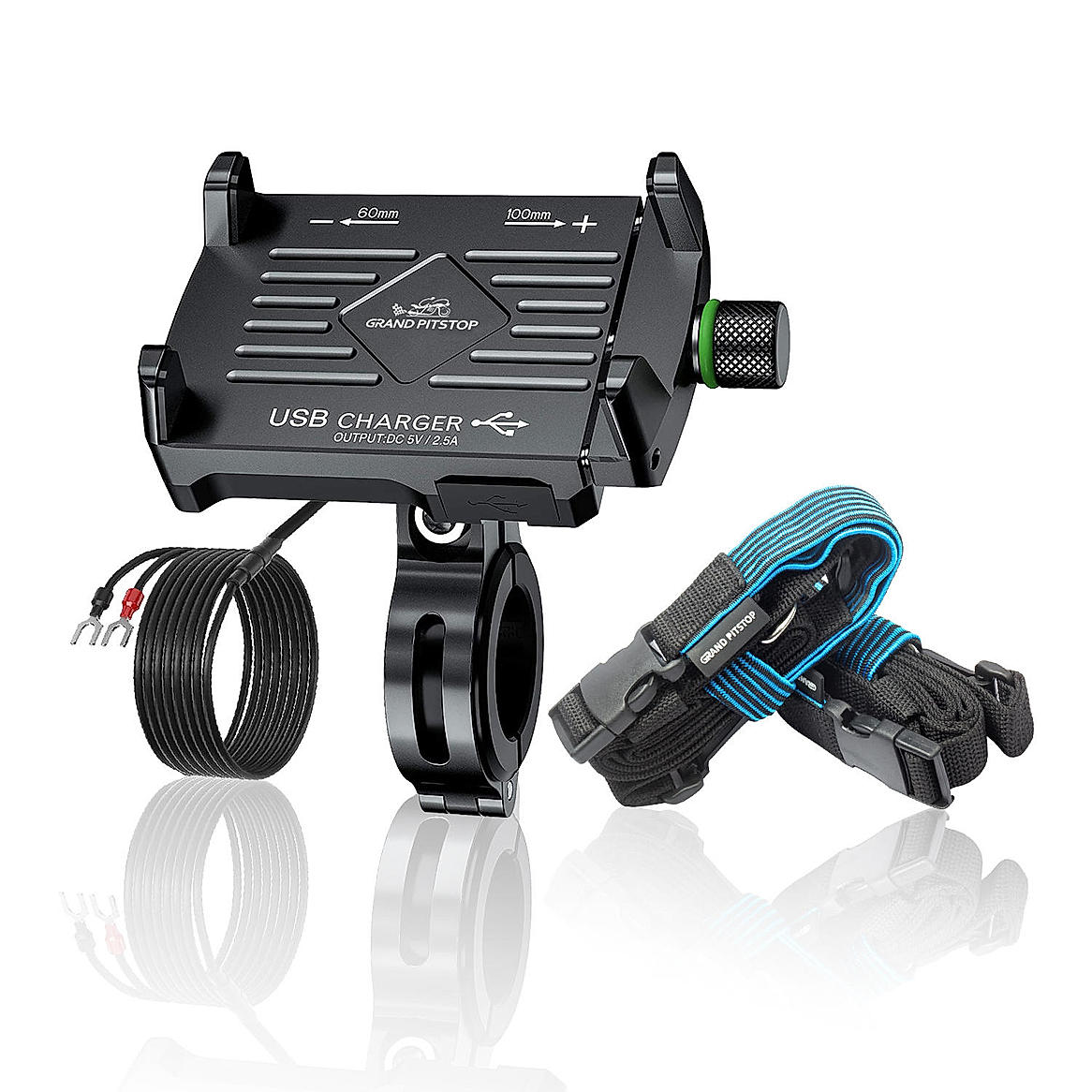 Bike mobile holder and charger clearance