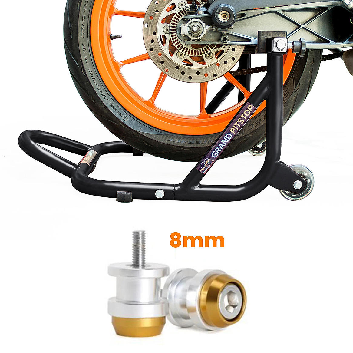 Paddock Dismantlable Black &  8 mm Bobbins