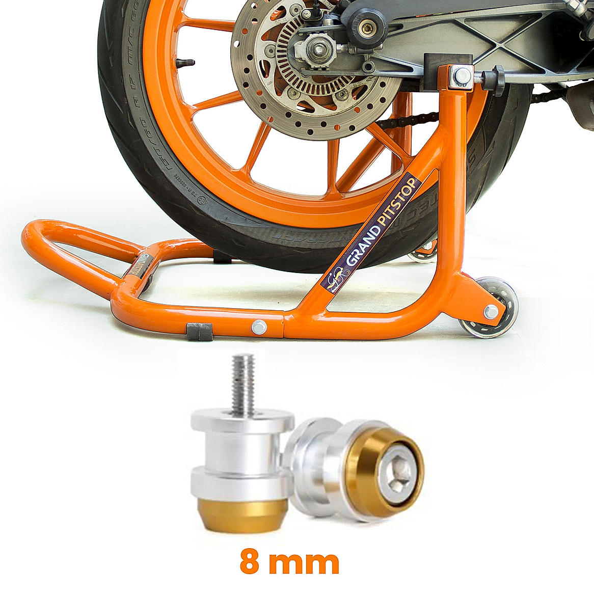 Paddock Dismantlable Orange &  8 mm Bobbins