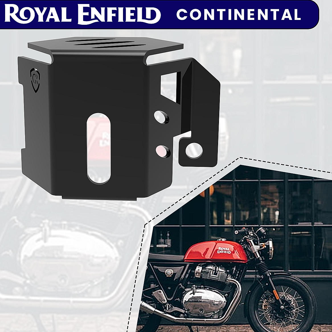 REAR BRAKE FLUID CAP - Black for Royal Enfield - CONTINENTAL GT