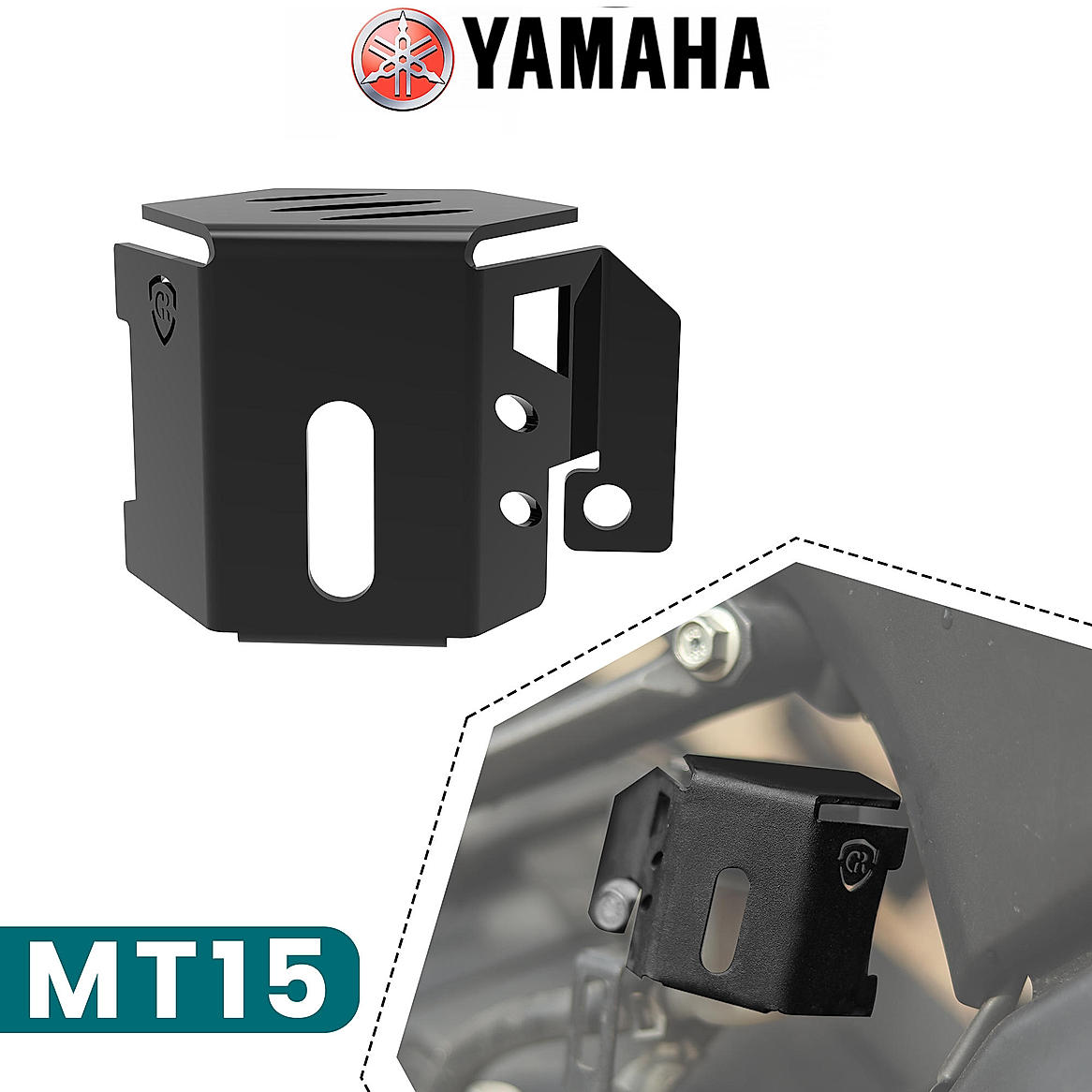 Rear Brake Fluid Resorvoir Cap for Yamaha MT15 - Black