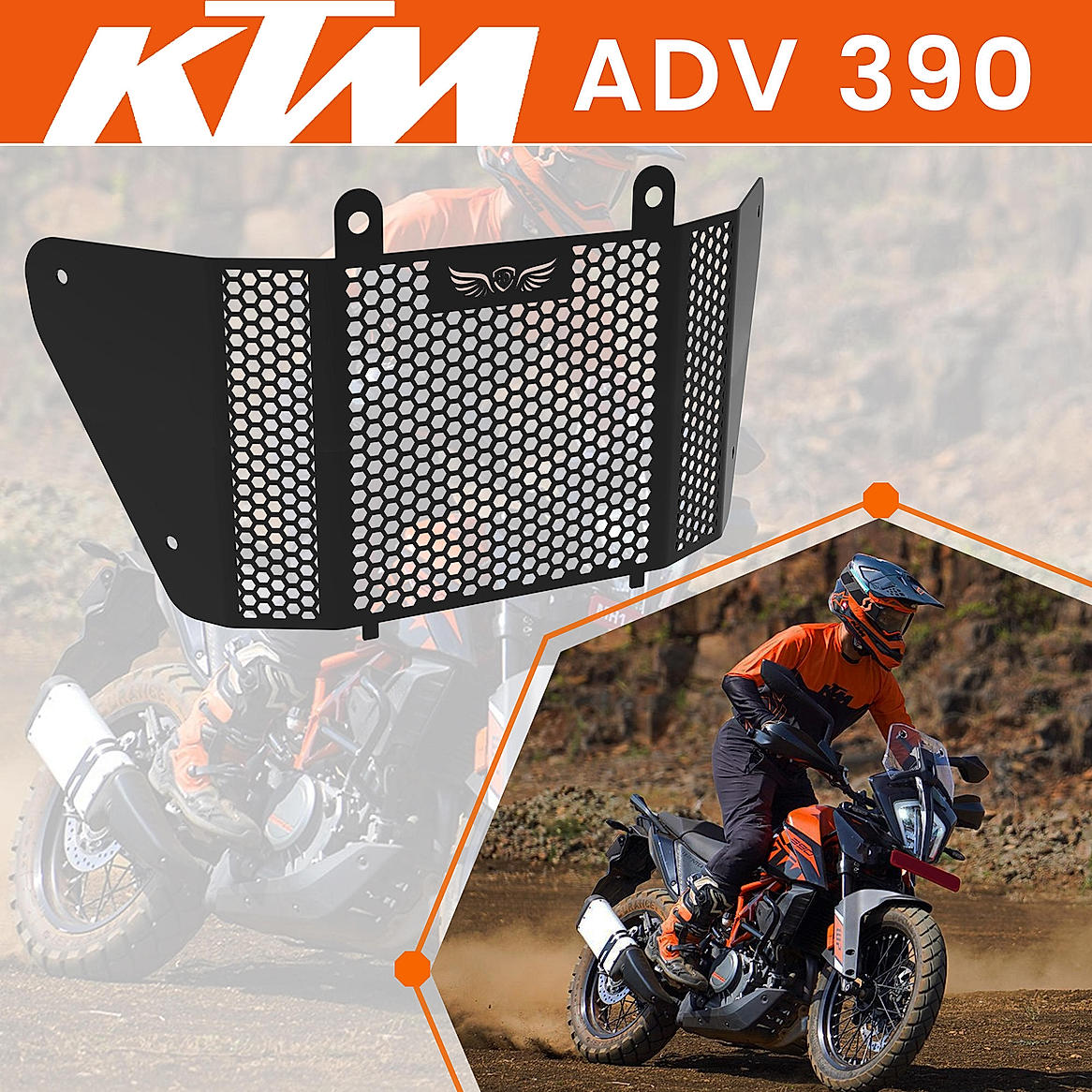 Radiator Grill for KTM ADVENTURE 390 X Black