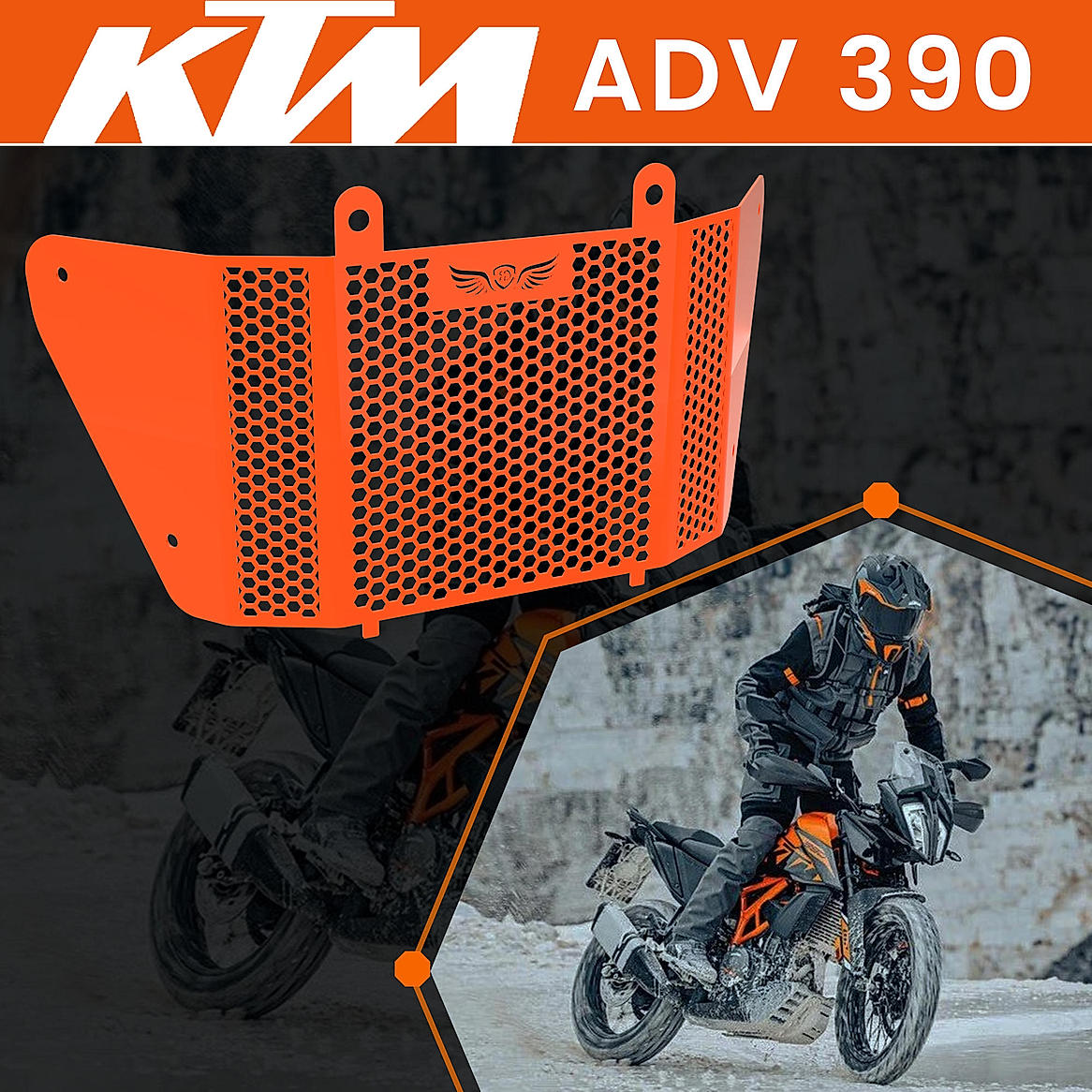 Radiator Grill for KTM ADVENTURE 390 X Orange