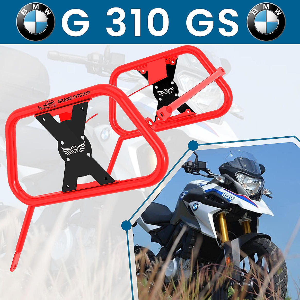 Saddle Stay for BMW G310 GS Red-Black