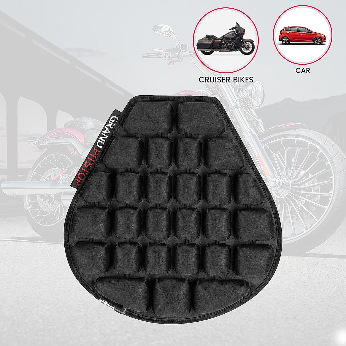 Bike seat air cushion top