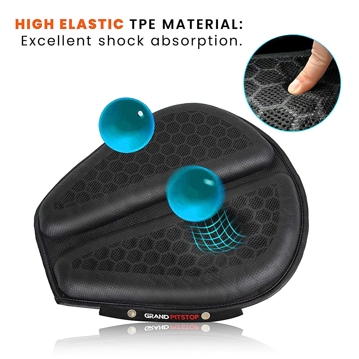 Motorcycle Honeycomb Gel Air Seat Cushion for Medical Offices Home