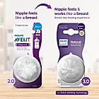 Avent Natural Response Teat for Babies Aged 3 months and above | Flow 4 | Pack of 2 | BPA Free | SCY964/02