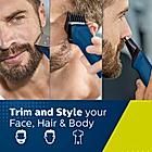 Philips Multi Grooming- | MG7707/15, 12 in 1, Face, Head and Body | All in one Trimmer for Men Power adapt technology for precise trimming, 90 Mins Run Time with Quick Charge | With 6 Month Warranty Just For Employees*