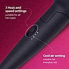 Hair Dryer- Powerful Drying with Less Heat I Advanced Ionic Care for smooth and Shiny Salon Like Looks , 1600 W I Men and Women , Cool Shot , ThermoProtect Care , Travel friendly BHD318/00