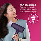 Hair Dryer- Powerful Drying with Less Heat I Advanced Ionic Care for smooth and Shiny Salon Like Looks , 1600 W I Men and Women , Cool Shot , ThermoProtect Care , Travel friendly BHD318/00