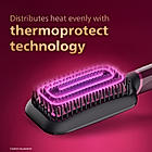 Hair Straightening Brush-with Silk Protect Technology I Naturally Straight hair in 5 Mins I  BHH730/00