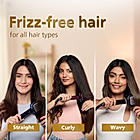 Hair Straightening Brush-with Silk Protect Technology I Naturally Straight hair in 5 Mins I  BHH730/00
