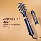 2 in 1 Airstyler | Volumizer + Blow Dryer Brush + Multi-Styler | 3X Volume & 50% Less Hair Breakage | 2 attachments for Straight and Wavy Looks | Argan Oil Infused plates & 4X more Ionic Care for Shinier, Frizz Free Hair | BHA531/10