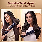 2 in 1 Airstyler | Volumizer + Blow Dryer Brush + Multi-Styler | 3X Volume & 50% Less Hair Breakage | 2 attachments for Straight and Wavy Looks | Argan Oil Infused plates & 4X more Ionic Care for Shinier, Frizz Free Hair | BHA531/10