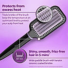 Hair Straightening Brush - Everyday Styling with KerashineCare in 5 mins | ThermoProtect Technology I Natural Straight, Shiny and Frizz Free Hair I Triple Bristle Design I BHH880/10