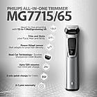 All in One Trimmer  - | 13 in 1 Face, Body & Private Parts I DualCut Technology I 120 min runtime I 5 min Quick Charge | 3 Year Warranty I MG7715/65
