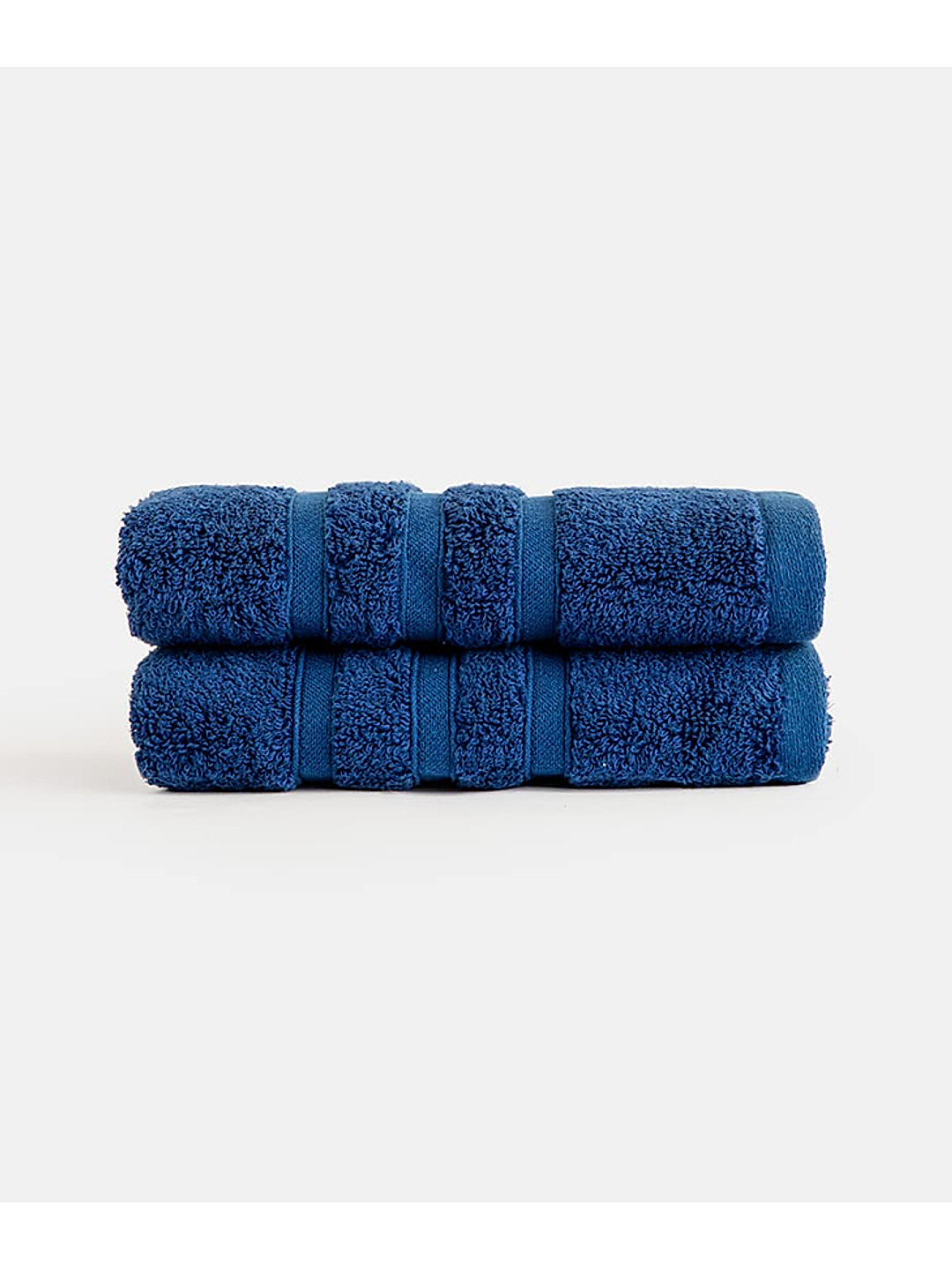 Kalpavriksha 550 gsm 100% Organic Cotton Soft & Fluffy Blue Hand Towel