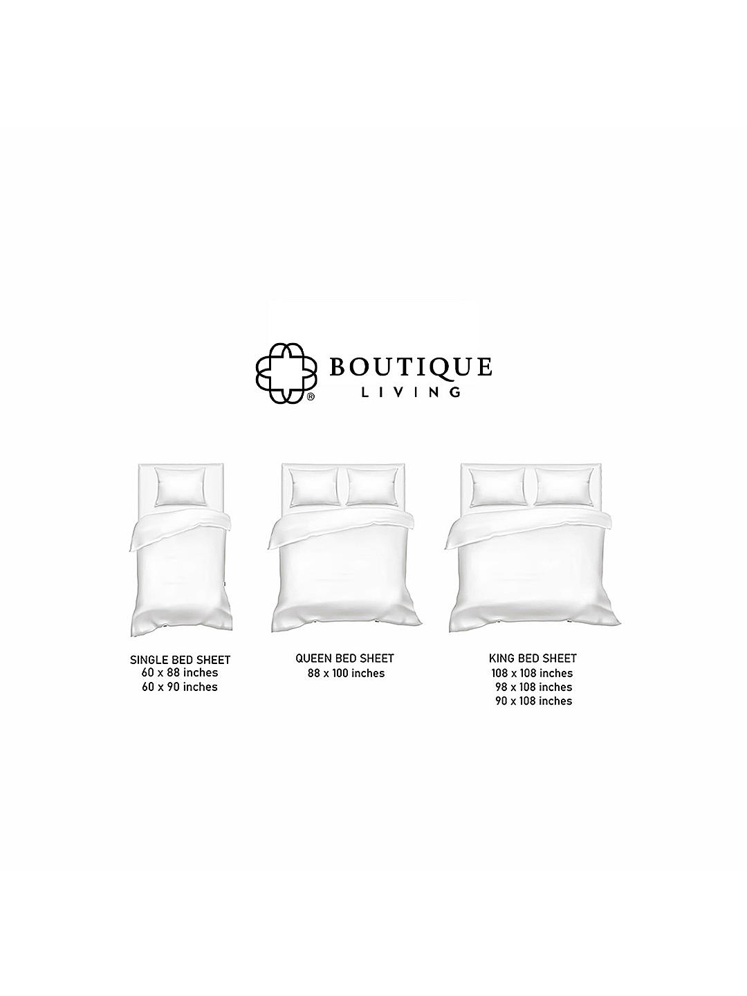 Geo Tangle 212 TC 100% cotton Super Fine White Colored Geometric Print Double Bed Sheet Set