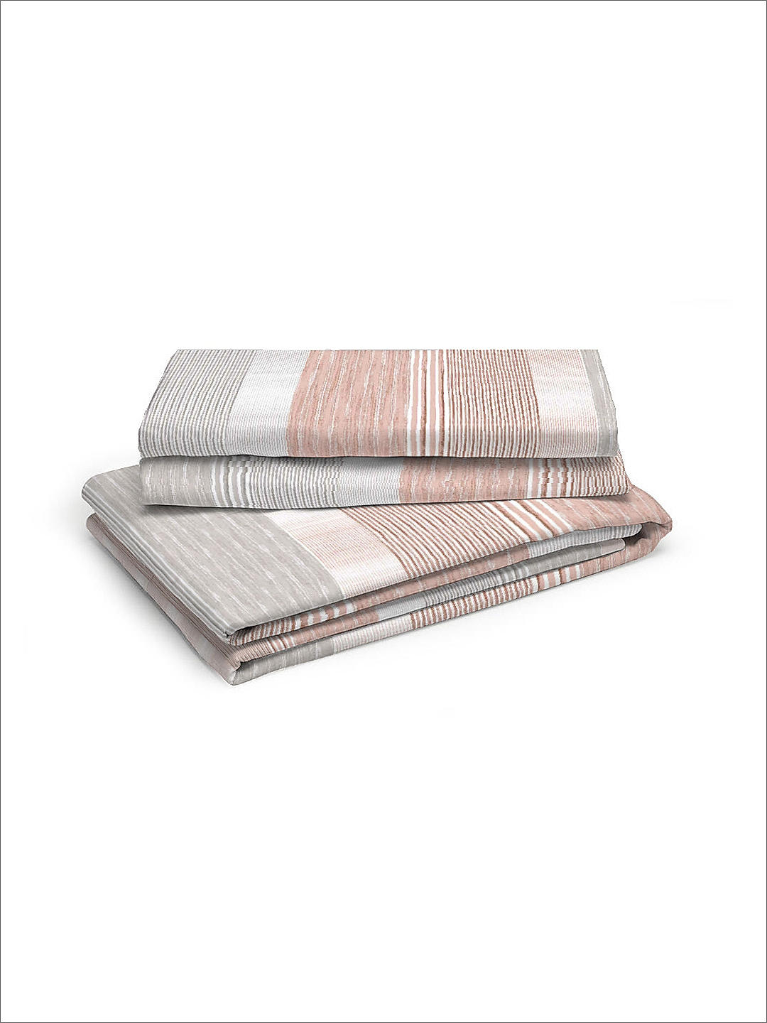 Cool Night -1 225 TC Chief Value Cotton Super Fine Grey Colored Stripes Print Single Bed Sheet Set