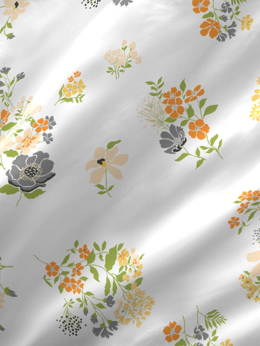 Iris Gaze-1 100% cotton Fine Multi Colored Floral Print Single Bed Sheet Set