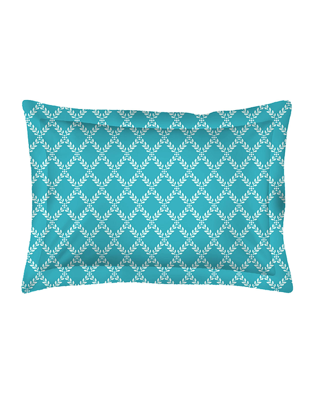 Iris Gaze-1 100% cotton Fine Blue Colored Ethnic Print Single Bed Sheet Set