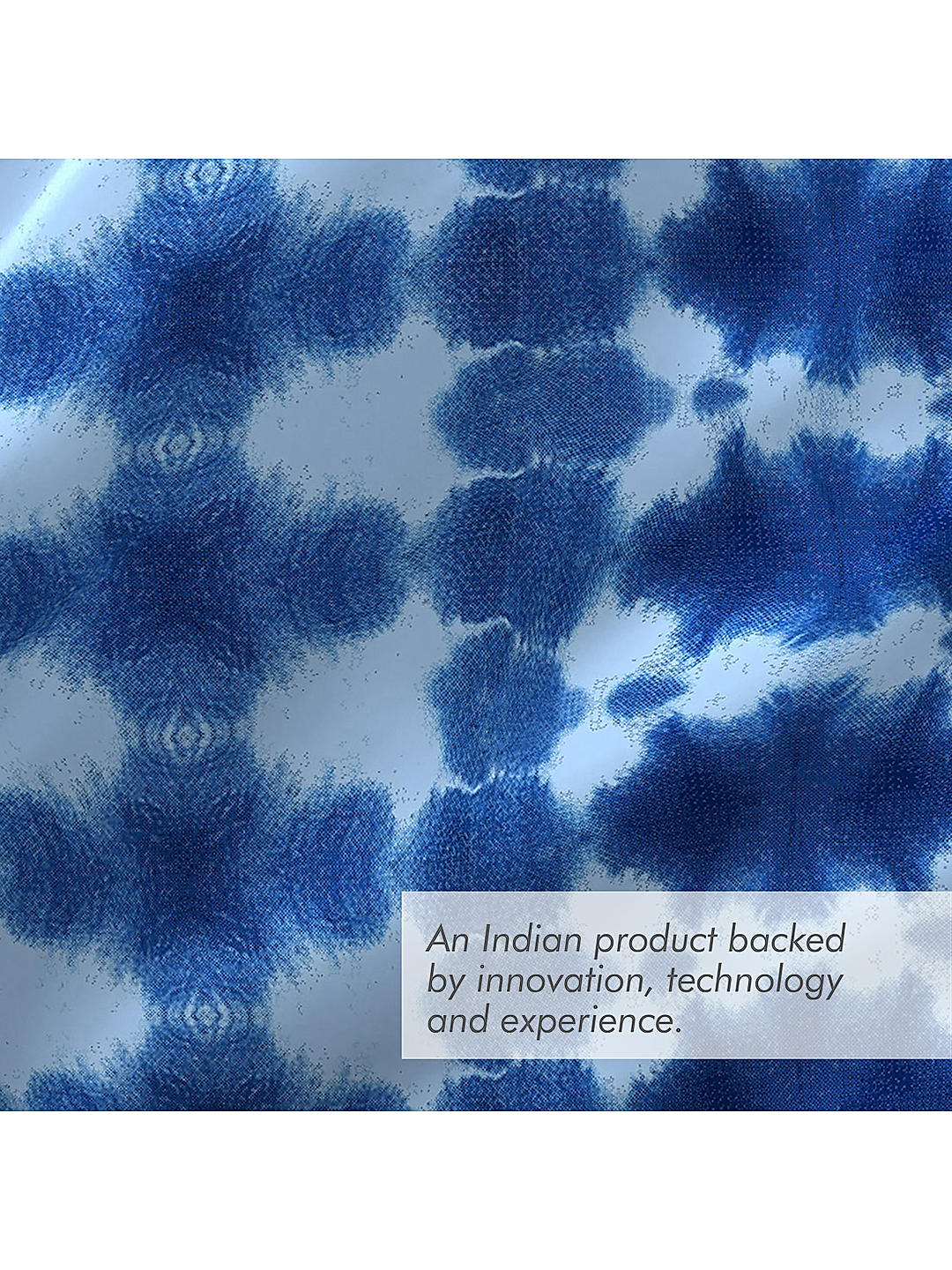 Hamsa Healing Cotton Fine Dark Blue Colored Abstract Print Single Bed Sheet Set