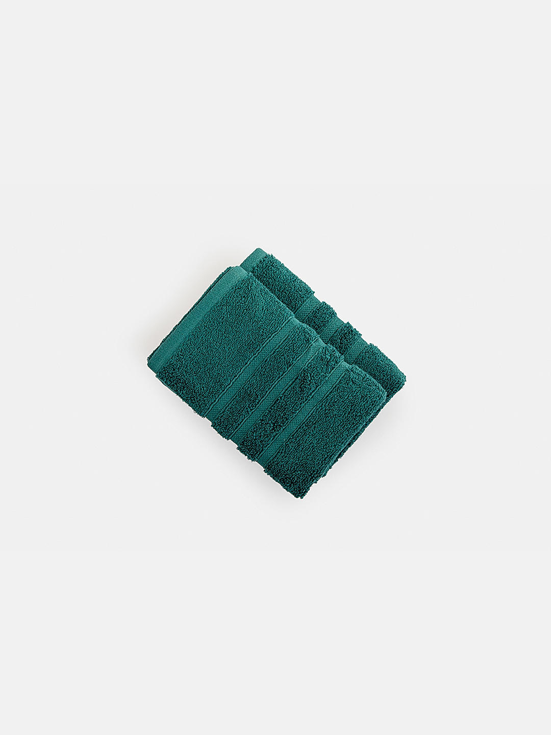 Kalpavriksha 550 gsm 100% Organic Cotton Soft & Fluffy Green Colored Hand Towel