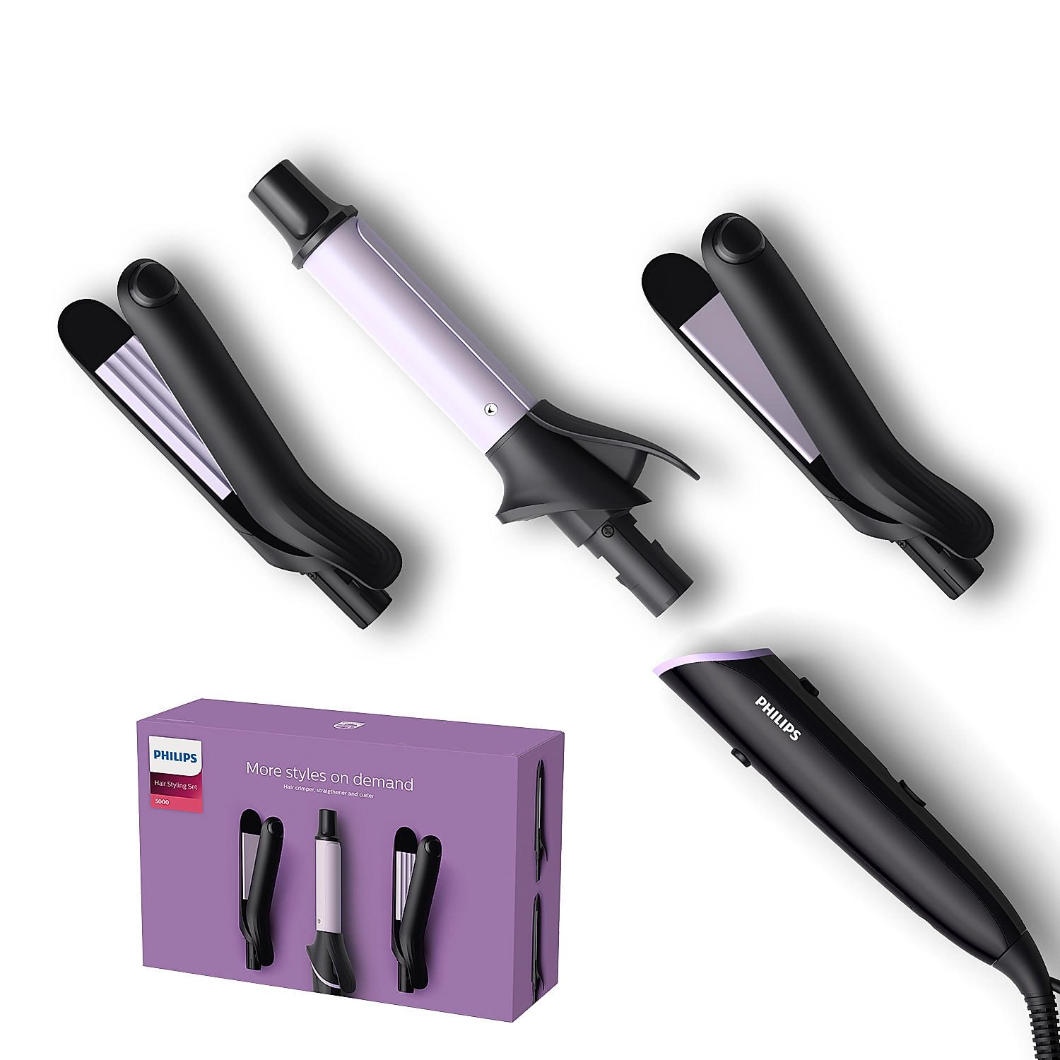 Multi Styler Straighten Curl or Crimp with a Single Tool Quick Click Release Technology BHH816 00 With 6 Month Warranty Just For Employees