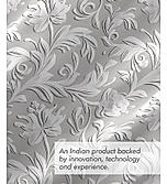 Chalk Hills 100% Cotton 300 TC Ultra Fine Grey Floral Print King Bedsheet with 2 Pillow Covers