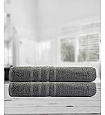 Kalpavriksha 100% Organic Cotton 550 GSM Soft & Fluffy Grey Bath Towel