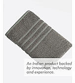 Kalpavriksha 100% Organic Cotton 550 GSM Soft & Fluffy Grey Bath Towel