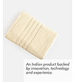 Kalpavriksha Cotton Bamboo 550 GSM Soft & Fluffy Ivory Dyed Bath Towel